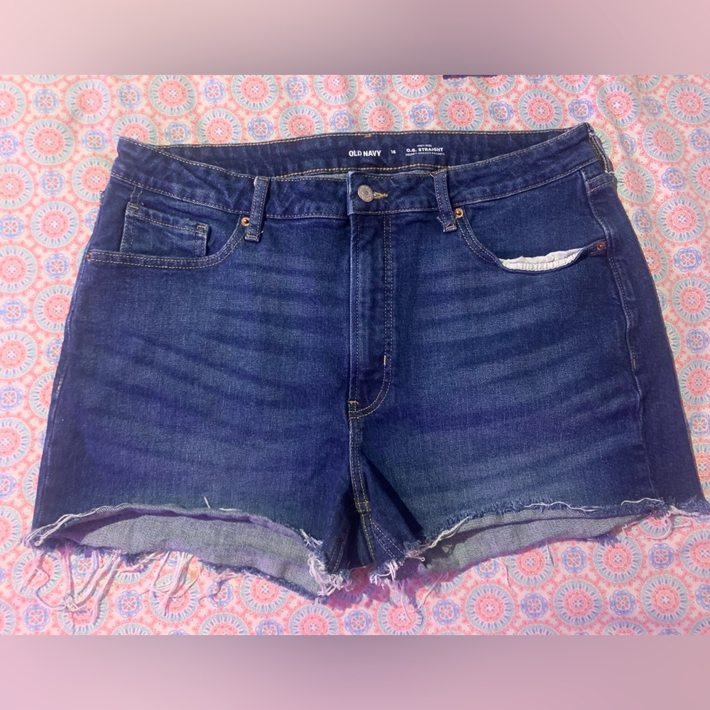 Old Navy Blue Jean Shorts Classic Cut-Off Style